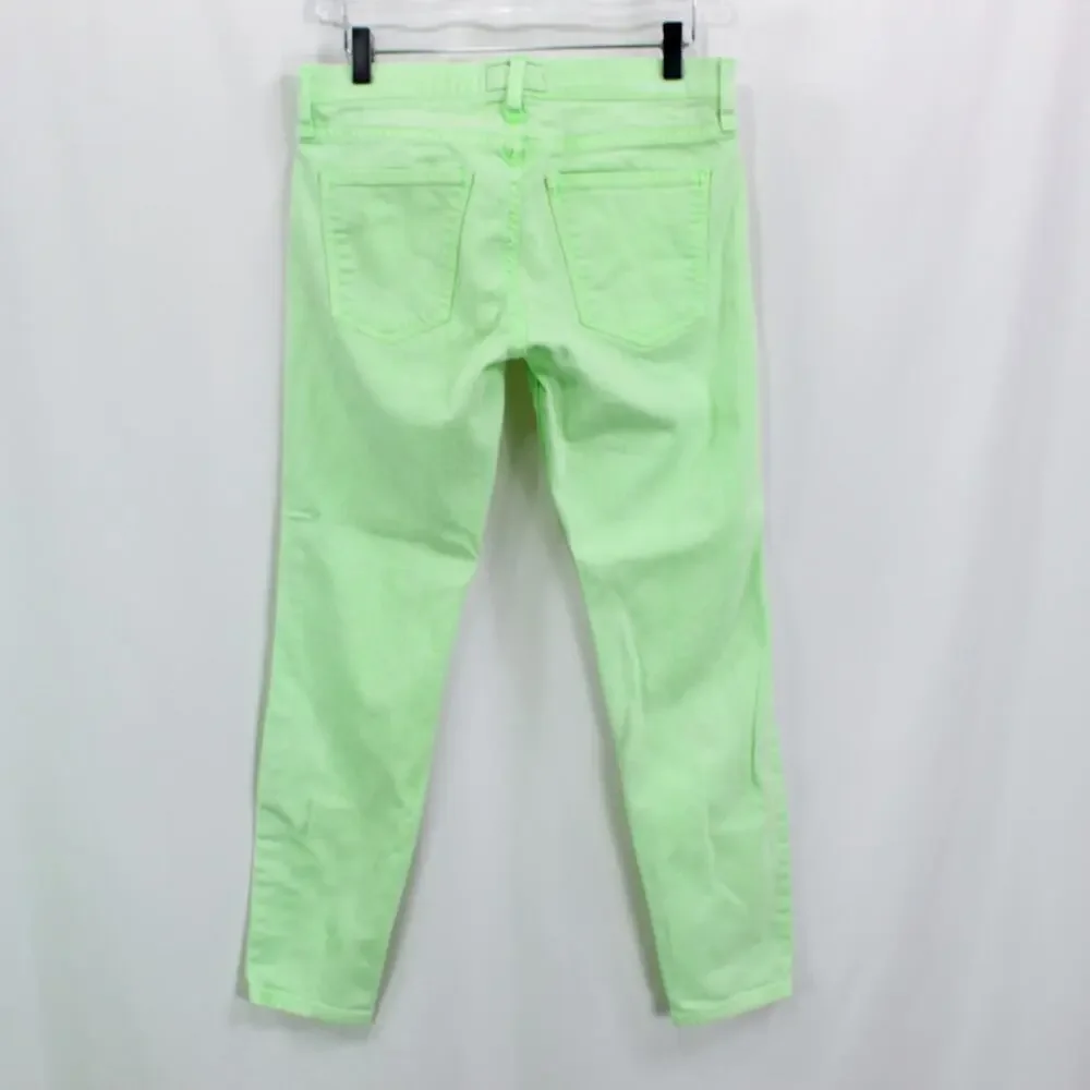 CURRENT / ELLIOT Lime Green The Stiletto Denim Skinny Jeans